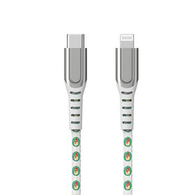 Fornecedor, Cabo De Couro De Natal, USB C para Lightning, boneco de neve padrão, liga de zinco longo SR manter cabo em boas condições.