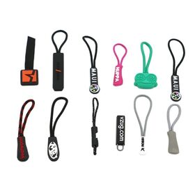 Custom Rubber Plastic Soft Zipper Pulls PVC Nylon Cord Zipper Tab for  Backpacks Jackets Luggage - China Custom Zipper Pulls and Rubber Zipper Tab  price