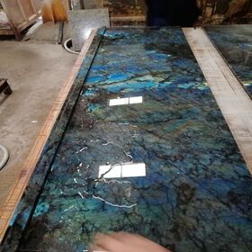 Newstar Polished 2cm Azul Bahia Blue Granite Stone Wall Flooring Tile Slab,  Beautiful Blue Dream Granite Countertop in Kitchen from China 