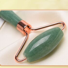 Anti aging stone face massage tool roller jade gua sha stone
