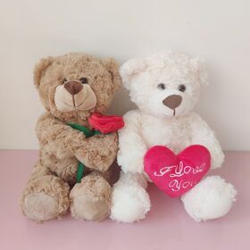 Valentinstag Teddybär mit "Ich Liebe Dich" Herz, Stofftiere, Weiche Plüschtiere, Benutzerdefiniertes Teddy-Design, Geburtstagsgeschenk