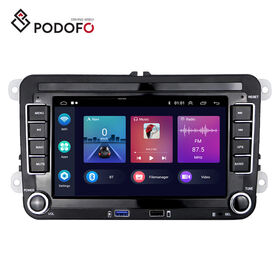 podofo Android Autoradio GPS pour VW Passat Golf Skoda Touran 7'' Écran  Tactile Audio de Voiture Bluetooth WiFi FM Lien Miroir Auto Navi + Caméra  de