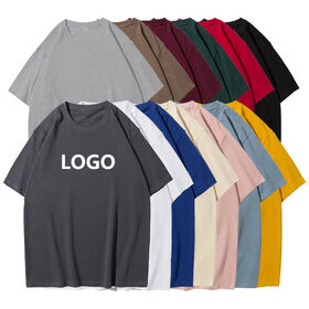 Oversized Drop Shoulder 100% Cotton Screen Print Plain Heavyweight Custom T Shirt Printing Blank Plus Size Men'S T-Shirt