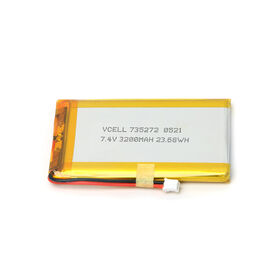 VCELL/OEM VP735272 7.4V 3200mAh High Energy Density Rechargeable Lithium-Polymer Battery with PCM for Portable Electronic Devices