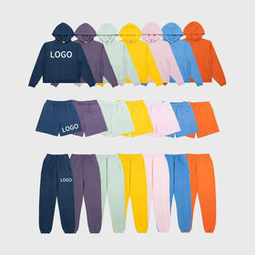 Ensembles de survêtements de jogging unisexes 2 pièces OEM, logo personnalisé, pantalon de jogging et sweat à capuche, survêtement de sport pour hommes