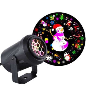 Projecteur de Lumière de Noël, Projecteur de Fête, Projecteur de Lumière de  Noël avec 16 Motifs, Lampe de Projection LED pour Fête de Noël, Lumières de  Projecteur, Décoration de Fête 