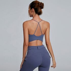 Backless Nude Brassiere Yoga Vest Fitness Wear Yoga Bra $4.9