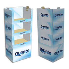 Présentoir PDQ en carton empilable pour crackers, plateau de présentation, sandales, présentoir PDQ pour gaufrettes, chips, chocolat, snacks