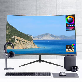 Monitor curvo LCD LED para juegos de PC, 4K, 144 Hz, 24, 27, 32, 34 pulgadas, venta al por mayor de fábrica