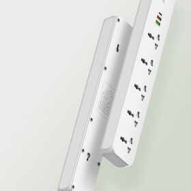 LDNIO SC5319 Multi Socket Extension Lead with 5 AC 3 USB Power Socket Plug Extender 2M Wall Mountable Universal Power Strips