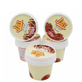 125ml IML Plastic Ice Cream Container With Spoon Wholesale