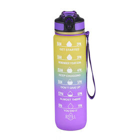 1.5L 2.5L Half Gallon Water Bottle with Times with Straw Water Jug  Motivational Large Water Bottle Big Sports Water Bottle with Time Marker  for Gym - China Jug and Bottle price