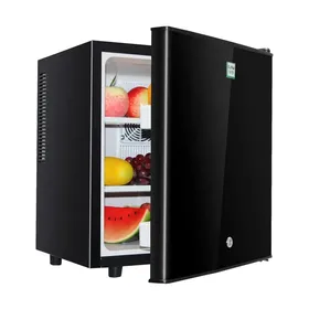 30L Glass Door Silent Mini Bar Fridge Black Compact Fridge - China Mini  Fridge and Refrigerator price