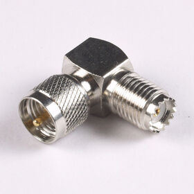 Mini UHF male to Mini UHF male right angle RF adaptor RF connector RF coaxial connector