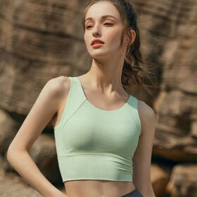 Buy Wholesale China Ladies' Sports Bra, Illusion Mesh Details In