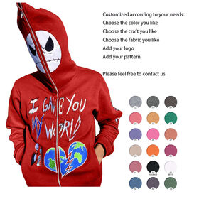 Custom Logo Wholesale Full Face Zip Up Blank Rhinestone Men Sweater Jacket  Coat Men's Zip Hoodie With Zipper - Buy Custom Bulk Oversized Heavyweight