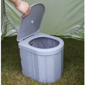 High quality Folding Camping Portable Toilet with Cover for Camping Hiking Boat Trips Beach Outdoor Toilet