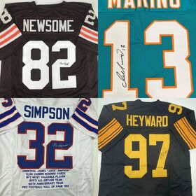 Buy Wholesale China Signed Authenticated American Football Uniforms Jersey  Mario Manningham Deebo Samuel Tommy Maddox Vince Papale & Autographed Jersey  at USD 6