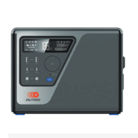 Fonte de Alimentação Portátil de Armazenamento de Energia de 600W OUTDO com Ecrã LCD