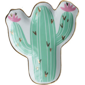 Cute Ceramic Cactus Ring Holder Jewelry Holder Trinket Tray Ring