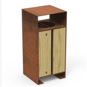 High Quality Wood Material and Eco-Friendly Feature Garden Bin For Park and Courtyard