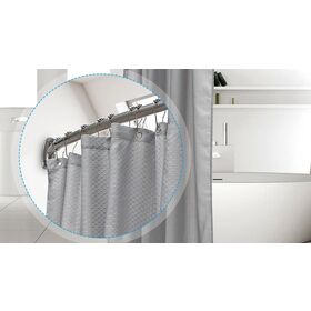 Aluminum Tension Curved Shower Curtain Rod - China Airtight Food