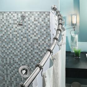 Aluminum Tension Curved Shower Curtain Rod - China Airtight Food