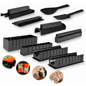 AYA Aya Sushi Making Kit - Original Sushi Maker Deluxe Exclusive Online  Video Tutorials Complete with Sushi Knife 11 Piece DIY