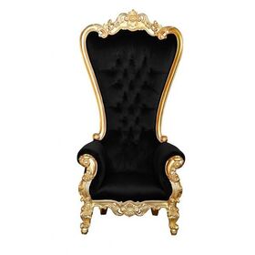 Top Qulaity King & Queen Large Wedding Elegant Throne Chairs King Black  Throne Chair