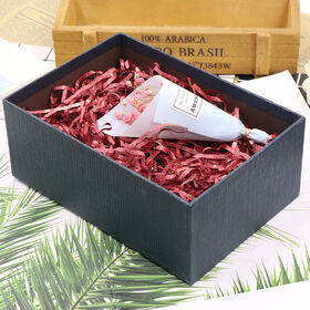 Matériau d'emballage déchiqueté coloré de cadeau de papier de raphia d' emballage de papier de soie de soie