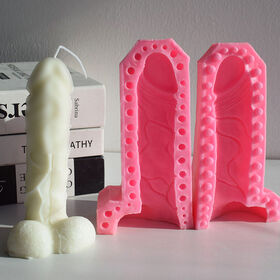 Silicone mold Penis with flowers 3d for soap, candles, gypsum, chocolate  Silicone mold Penis mold