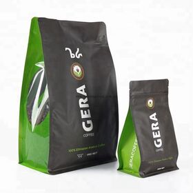 Bolsas de pie con cierre hermético de plástico y lámina de aluminio resellable, impresas a medida en China, con cremallera para envasado de alimentos