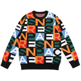 Supreme big letters sweater clearance multicolor png