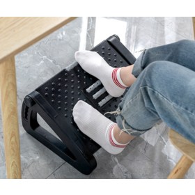 Foot Rest for Under Desk at Work - Up and Down Adjustable Foot