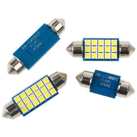 2 Ampoules LED - Navette C5W - 12 V - 0.40 W - 36 mm - Bleue