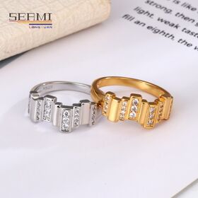 Bague index femme discount or