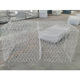 80x100mm 3x1x1m Hot Galvanized Gabion Boundary Wall Fence For Riverbank Protection In South Africa
