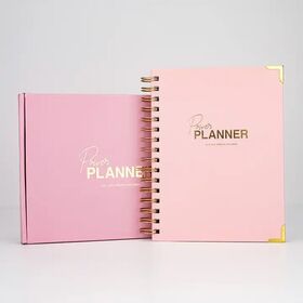 Custom Logo 2023-2024 A4 A5 Pink Journal Agenda Notebook Planner