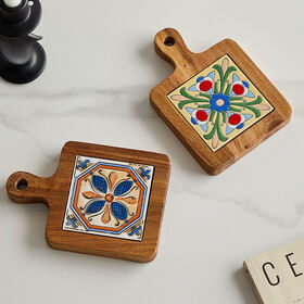 INF Dessous-de-plat en bois résistant à la chaleur pour la maison - motif INF Dessous-de-plat en bois résistant à la chaleur pour la maison - motif
