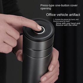 Conjunto de Presente Corporativo de Luxo: Garrafa Térmica de Aço Inoxidável 304 com Parede Dupla Isolada, Caneca de Café Tipo Bala