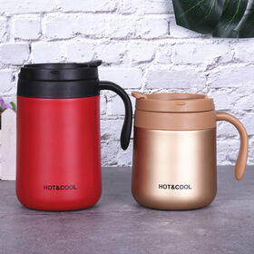 Wholesale Double Wall Stainless Steel Vacuum Insulation Coffee Mug With Handle 350ML 500ML