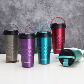 Wholesale Customized 500ml Stainless Steel Insulated Cup Portable Creative Portable Coffee Cup Car Mounted Water Cup