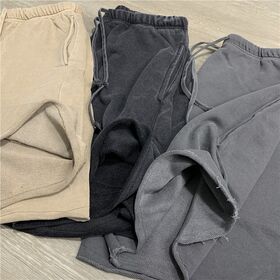 Celana Pendek Jogger Polos Pria Kualitas Tinggi 100% Katun French Terry Polos Oversize Celana Pendek Musim Panas