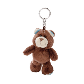 wholesale Studded teddy bear with faux pearl keychain