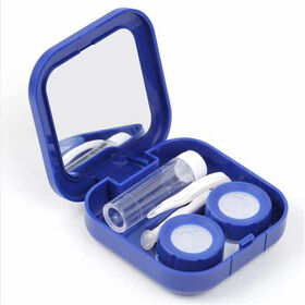 Mini boîte portable pour lentilles de contact, parfum mignon, forme haute,  conteneur à lunettes, étui à