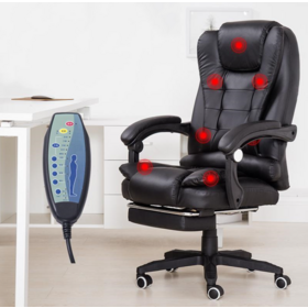 High Back Comfortable Message Computer Boss Chair PU Leather Swivel Ergonomic Office Chair