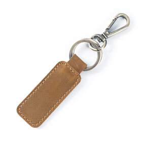 AIGUONIU Genuine Leather Retro Handmade Purse Keychain Car Key