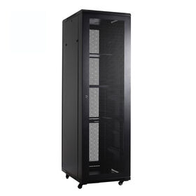 37U Rack Enclosure Server Cabinet w/ Arc Mesh Door, New Slimmer