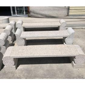 Custom stone chairs park bench outdoor natural stone marble bench garden decor hand carved marble for parks and courtyard