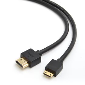 Basics Micro HDMI to HDMI Display Cable, 18Gbps High-Speed, 4K@60Hz,  2160p, 48-Bit Color, Ethernet Ready, 6 Foot, Black